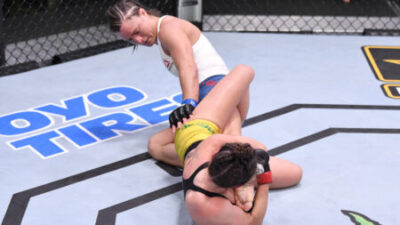 Mackenzie Dern jako první žena v UFC zvítězila pomocí páky na koleno (video)