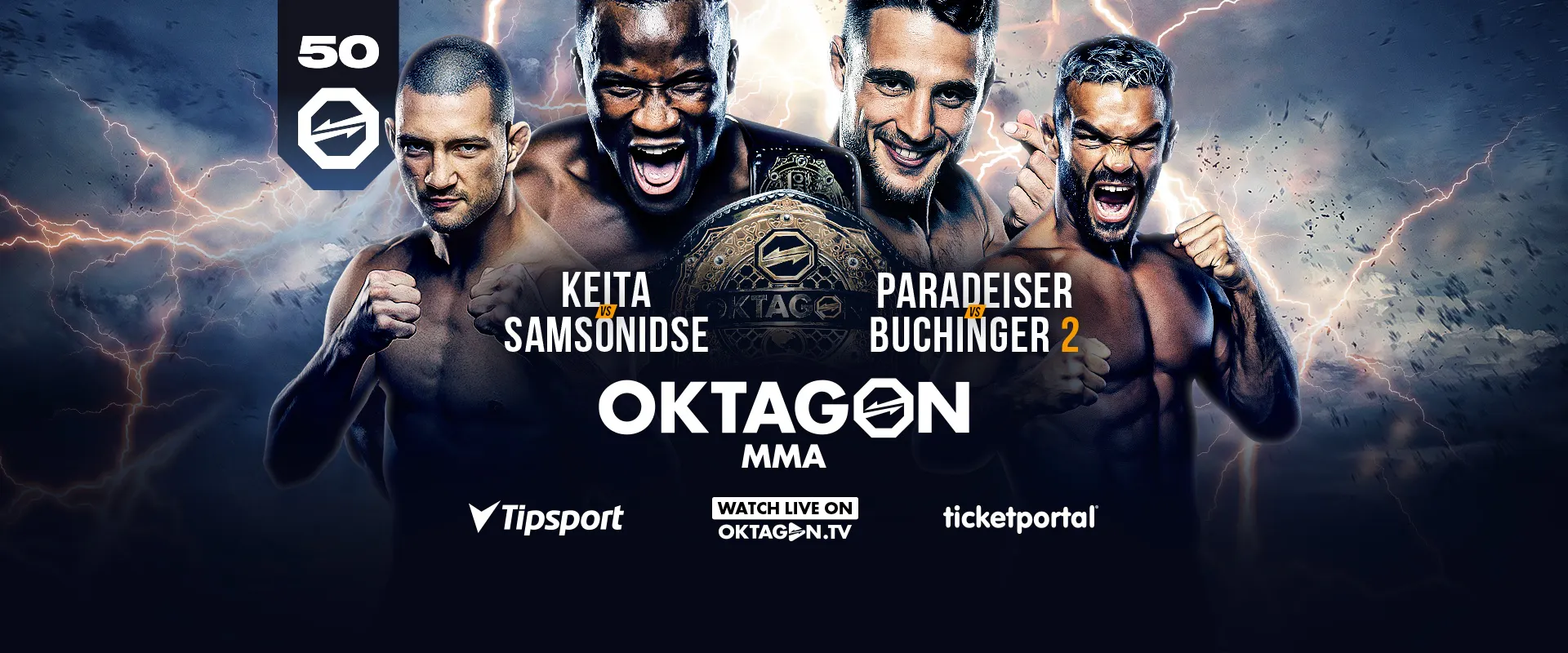 OKTAGON 50 Ostrava: Keita vs. Samsonidse – zápasová karta turnaje a kde jej sledovat