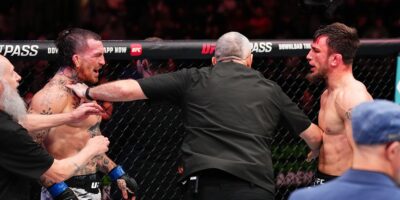 Po prohře mu přeskočilo! Kazach v UFC nezvládl emoce a napadl soupeře