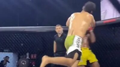 Pokus o spektakulární úder nevyšel. Brazilec „šel spát“ ještě ve vzduchu