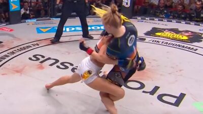 Šampionka Oktagonu Bolander křičela bolestí, ale rozhodčí ji hnal zpět do boje. Teď čelí tvrdé kritice