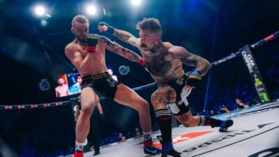 Šampion v boxu bez rukavic debutoval v Oktagonu a rozpoutal v hale bouři. Hála svého soupeře zničil a naznačil, co bude dál