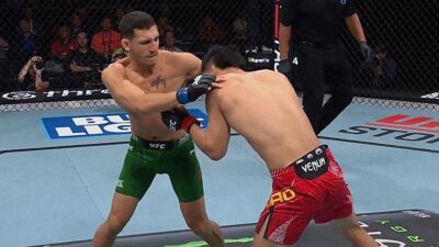 Francesco Nuzzi při debutu v UFC zastavil Xiao Longa za minutu. Číňan pak málem vypadl z klece